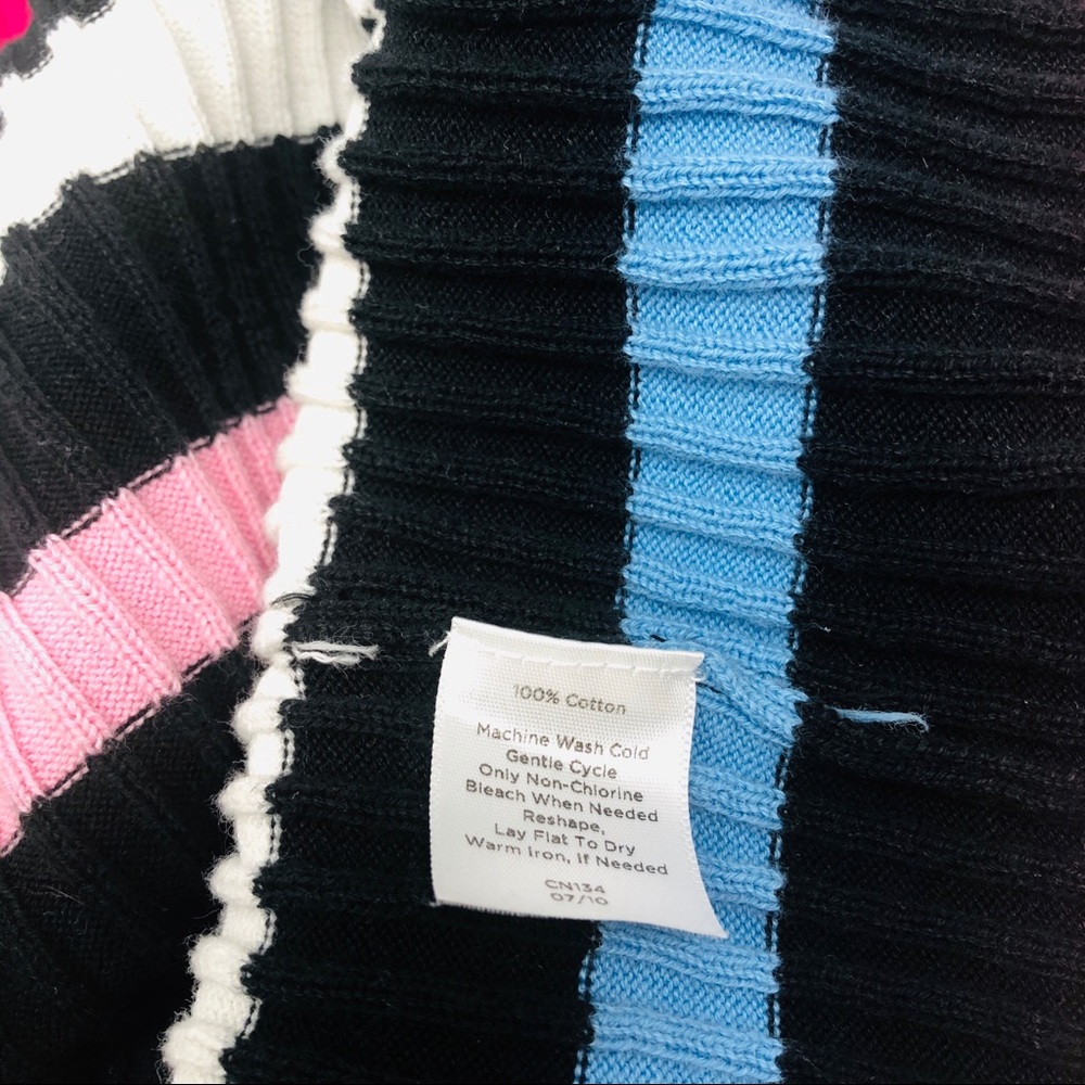 NEW TALBOTS Lucia Striped Long Sleeved Turtleneck - Picture 6 of 6